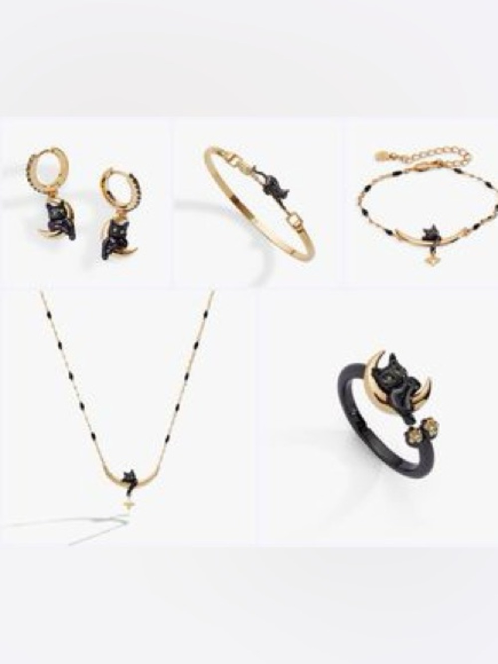 Alex and Ani Celestial Cat Set Necklace  
Ring Earrings & Bracelets ALL NEW